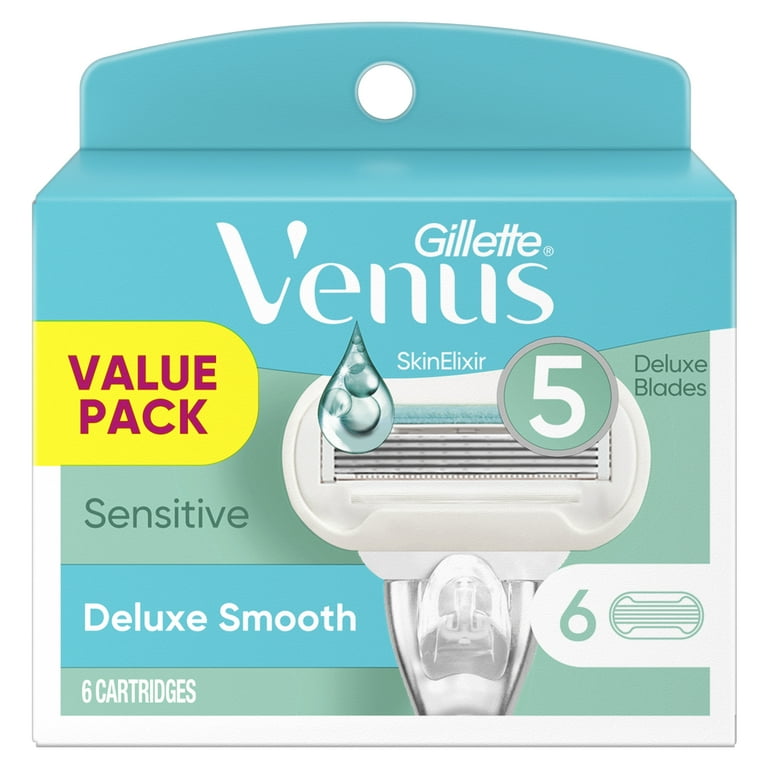 venus deluxe smooth sensitive razor blades