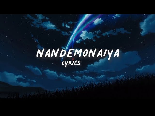 radwimps lyrics nandemonaiya
