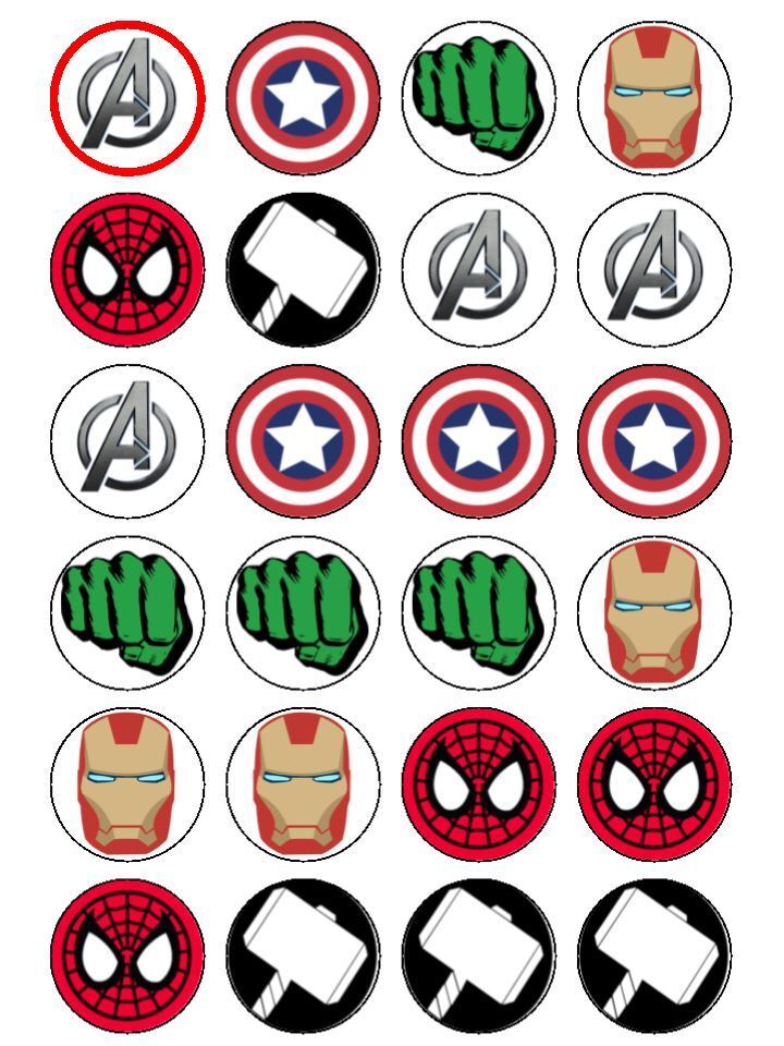 marvel cake toppers