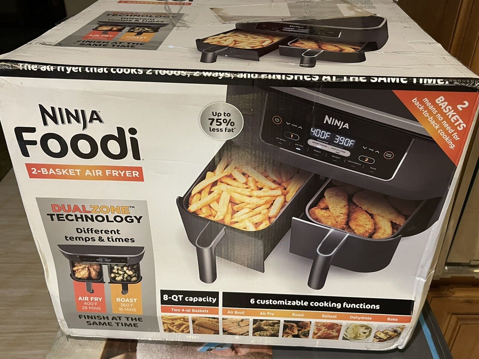 ninja 8 qt dual air fryer