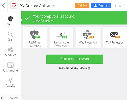 avira free virus protection