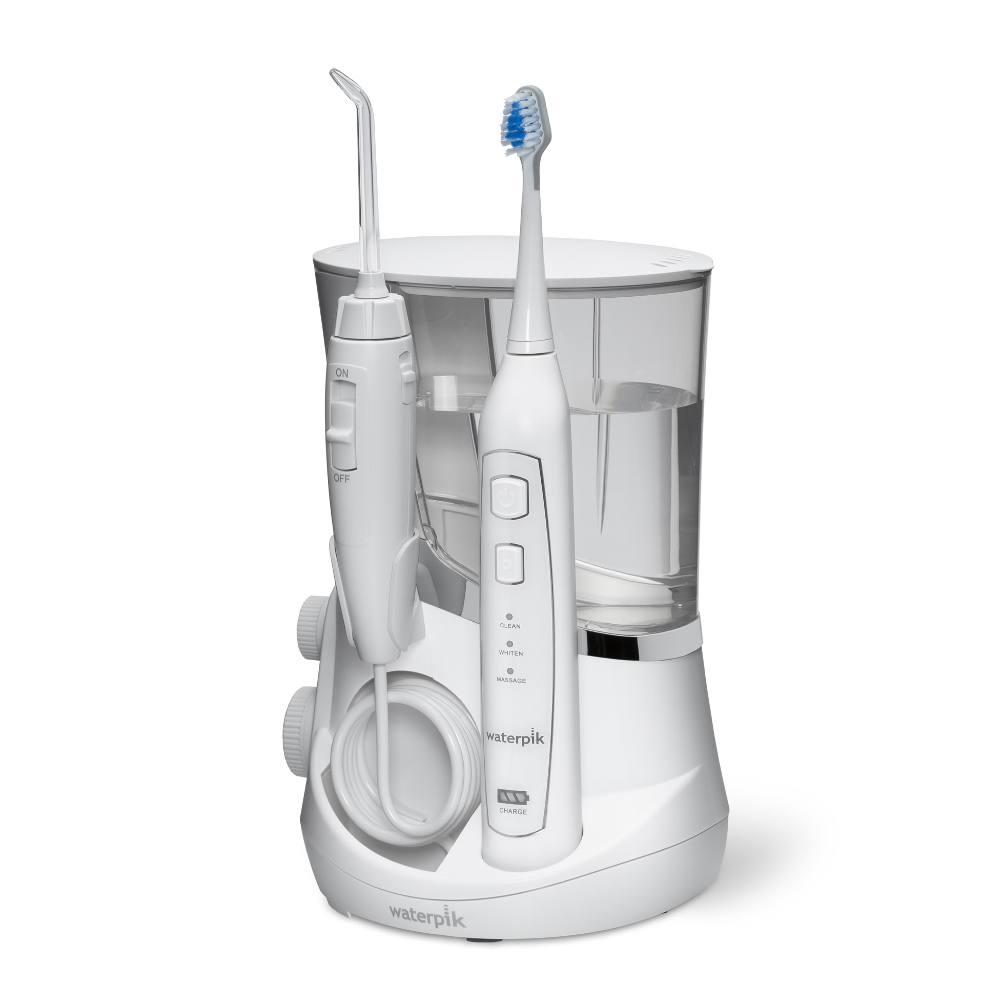 waterpik water flosser + sonic toothbrush complete care