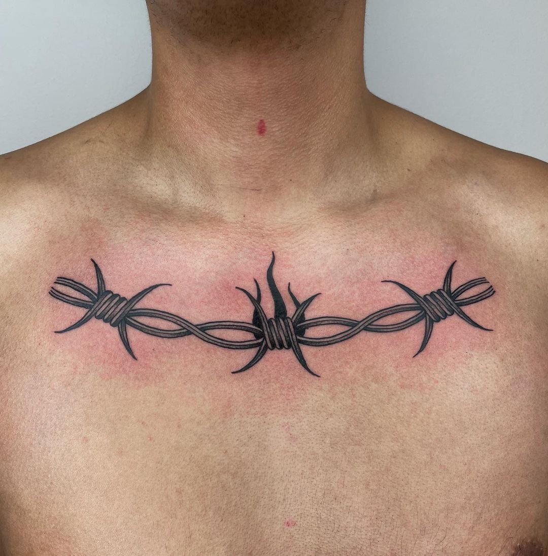 barbed wire tattoo meaning