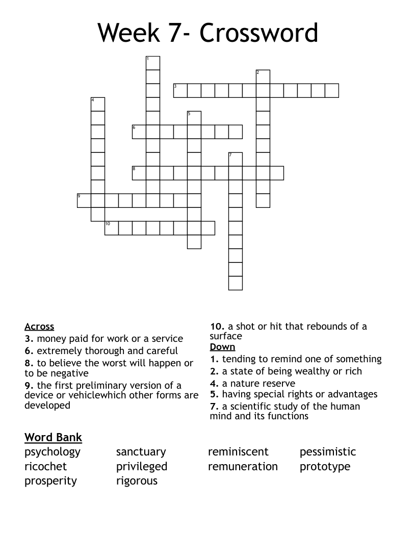 remunerative crossword