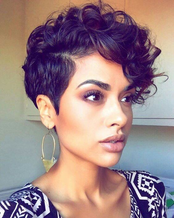 short curly hairstyles pixie