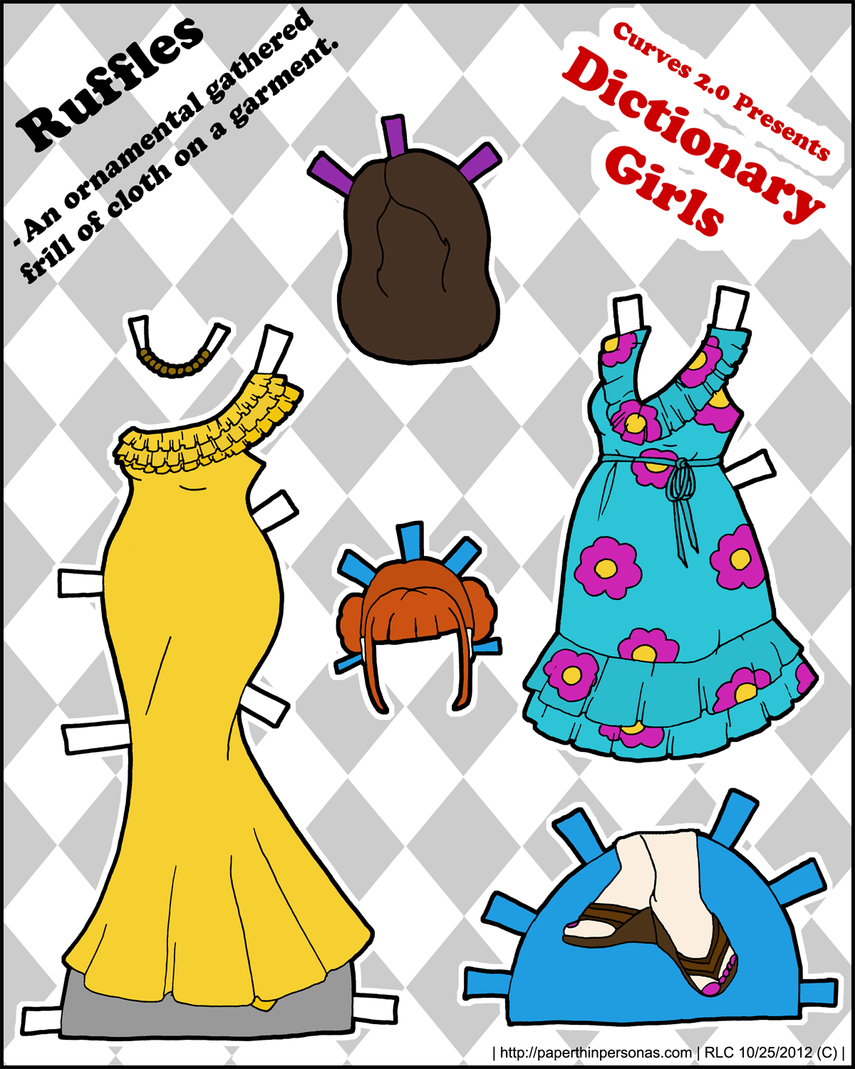 dress for paper doll