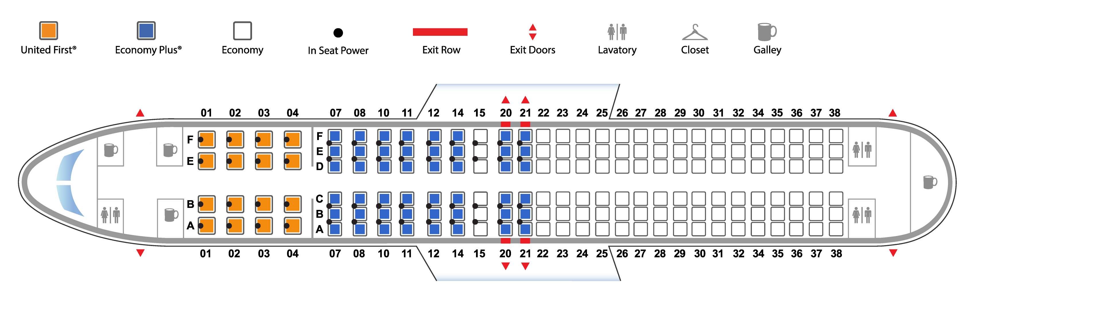 737 seat map