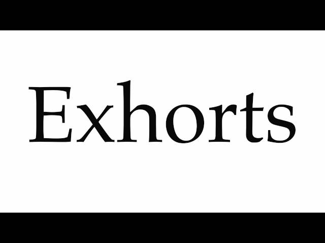 exhort pronunciation