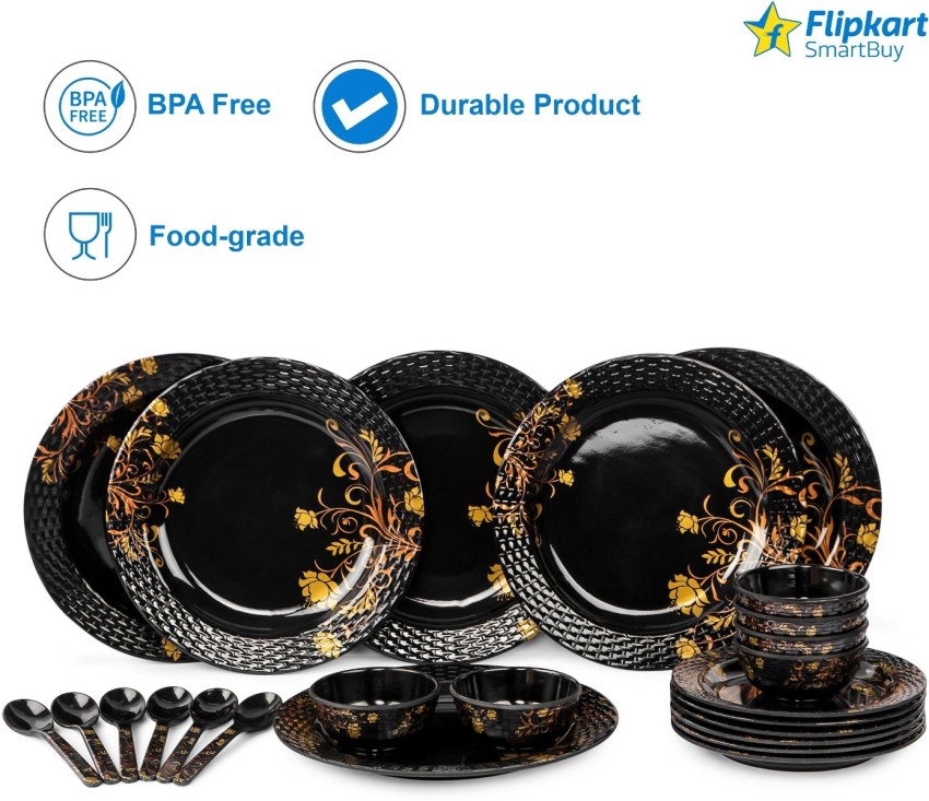 fiber dinner set flipkart