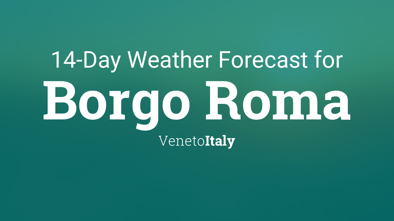 weather forecast rome italy 14 days