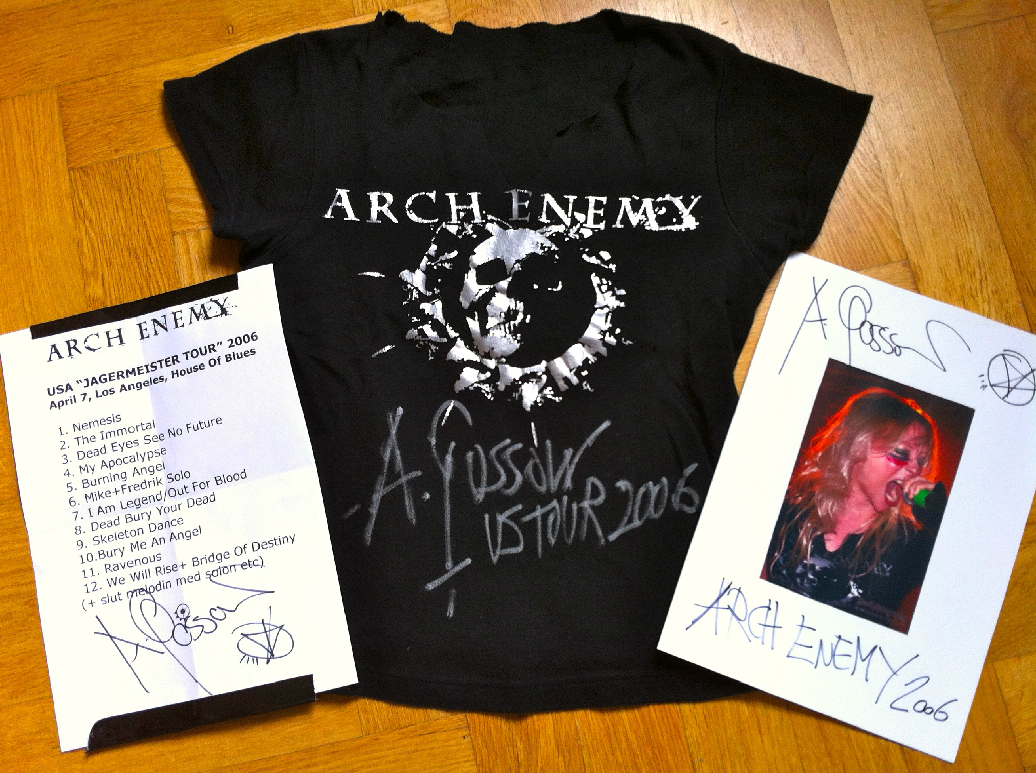 arch enemy setlist