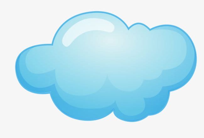 clip art blue clouds