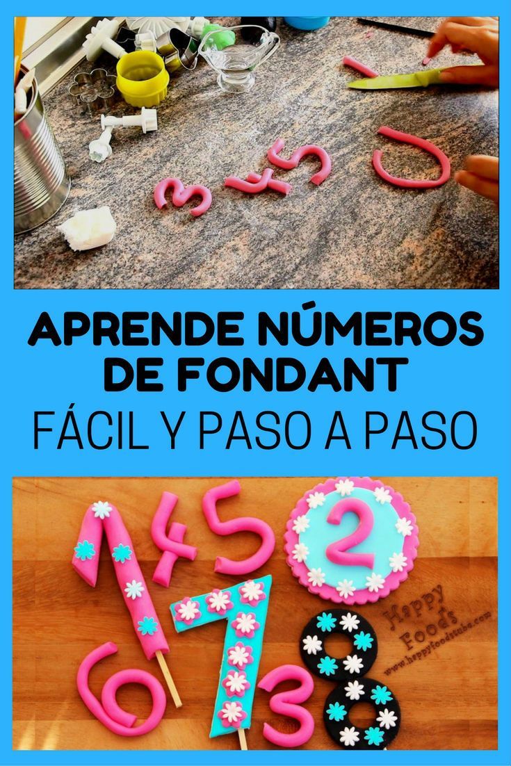 numeros en fondant