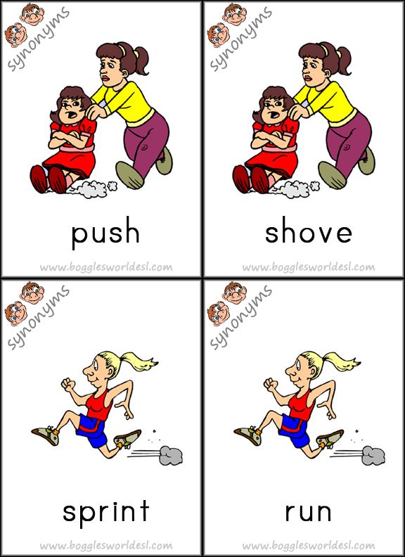 synonyms for push