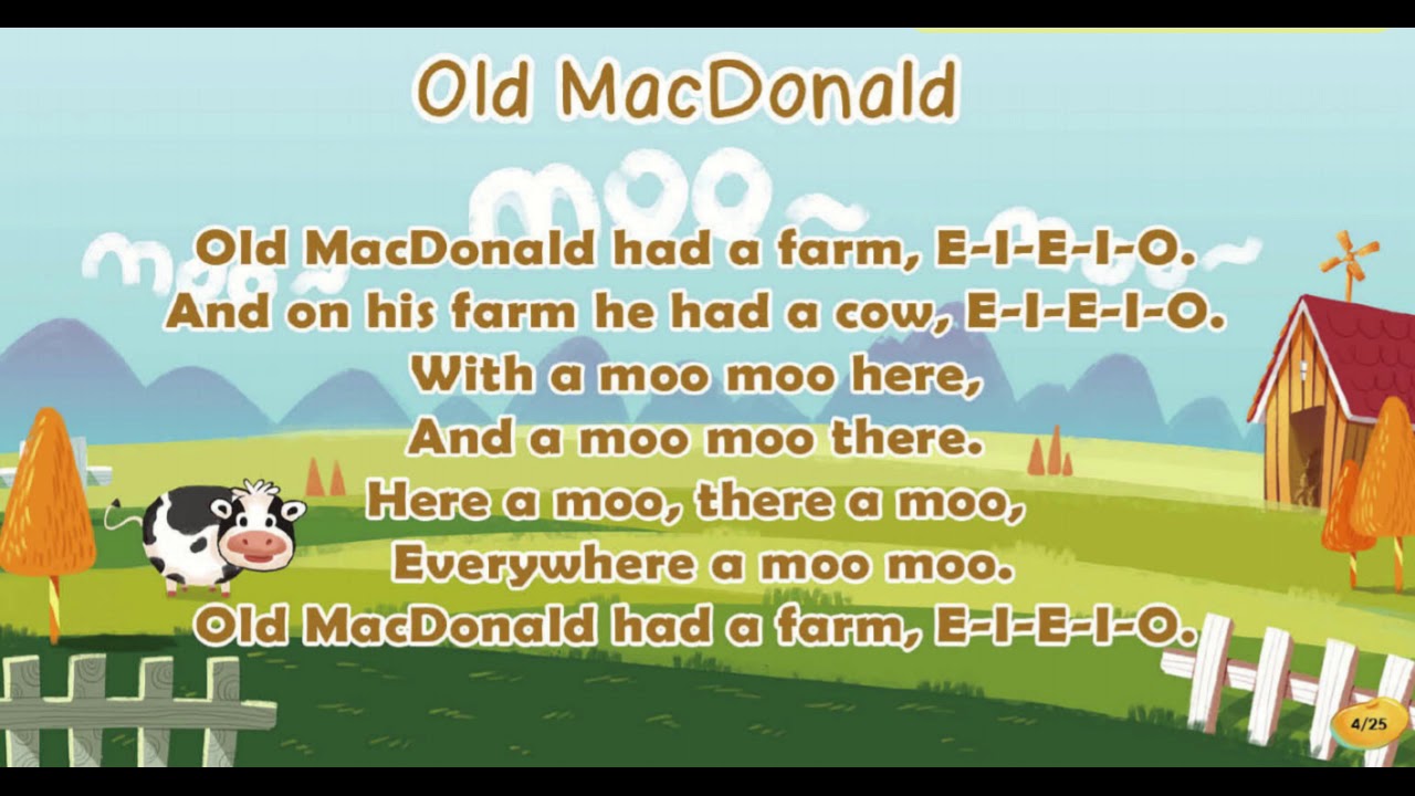 song old macdonald had a farm lyrics to