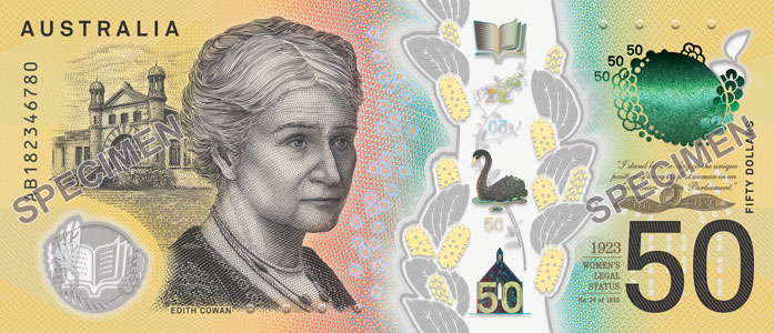 rare $50 dollar note australia