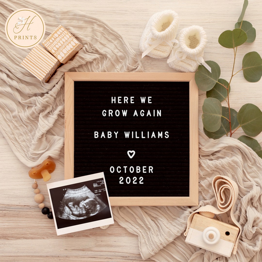 blank pregnancy announcement template free