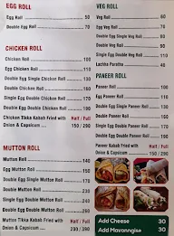 kusum rolls menu