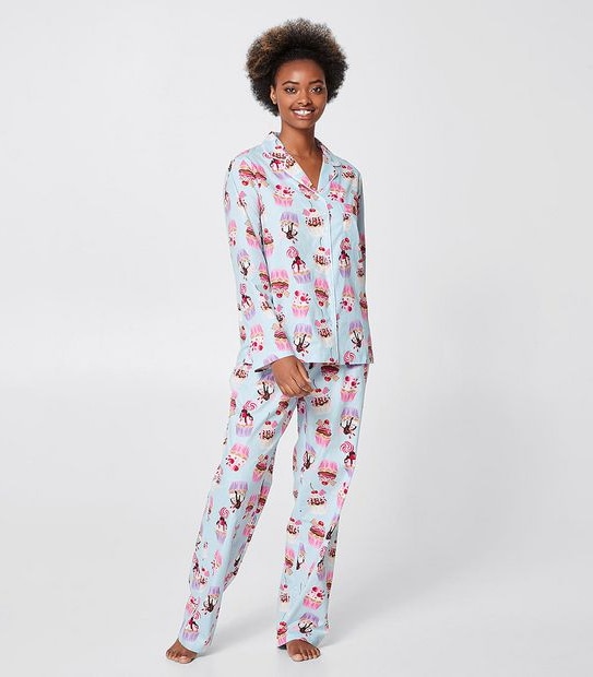 womens cotton poplin pajamas