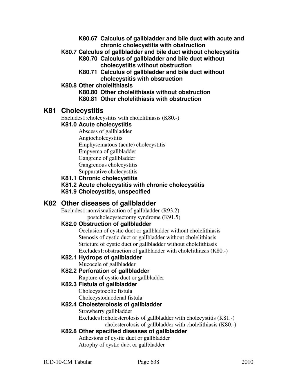 cholecystitis icd 10