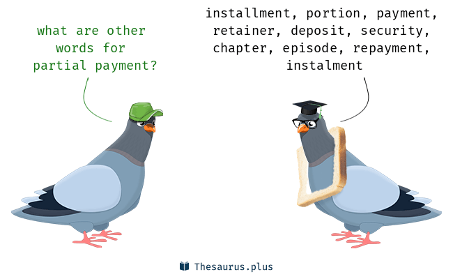 partial payment synonym