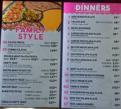 rosas cafe menu