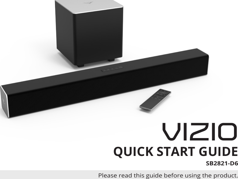 instructions for vizio sound bar