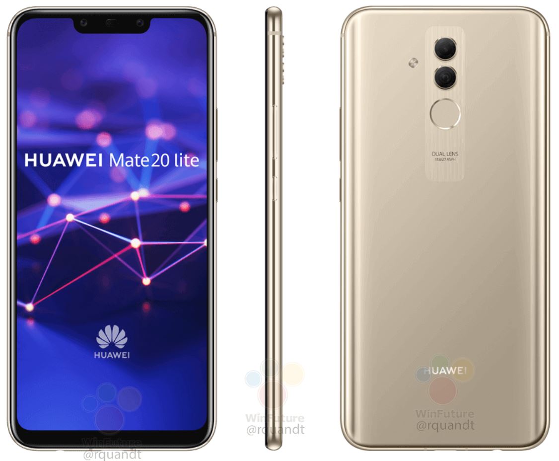 huawei mate 20 lite gold rengi