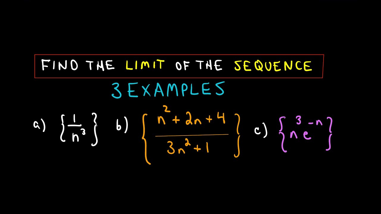 limit of the sequence calculator