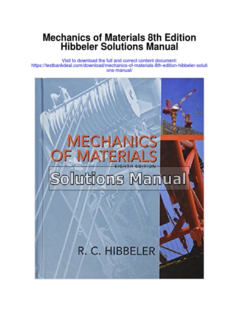 hibbeler mechanics of materials pdf türkçe