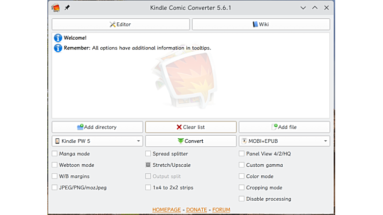 kindle comic converter