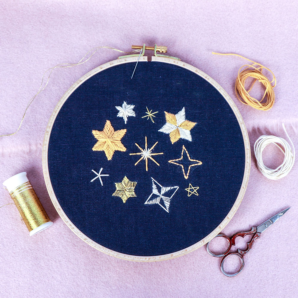 star embroidery