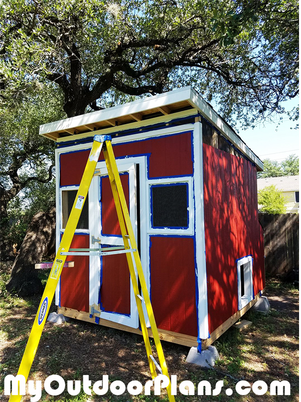 lean to chicken coop plans