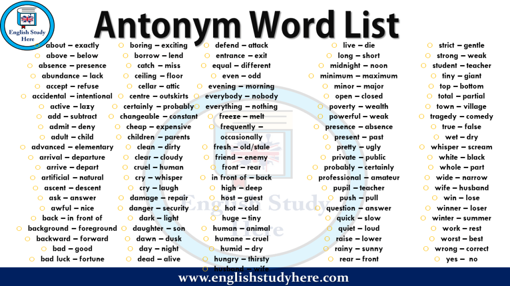 tiny antonyms in english