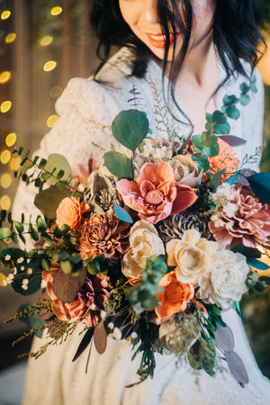 silk bridesmaid bouquets