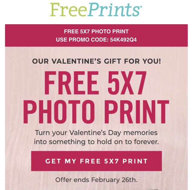 free prints promo code