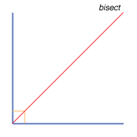 define bisect in geometry