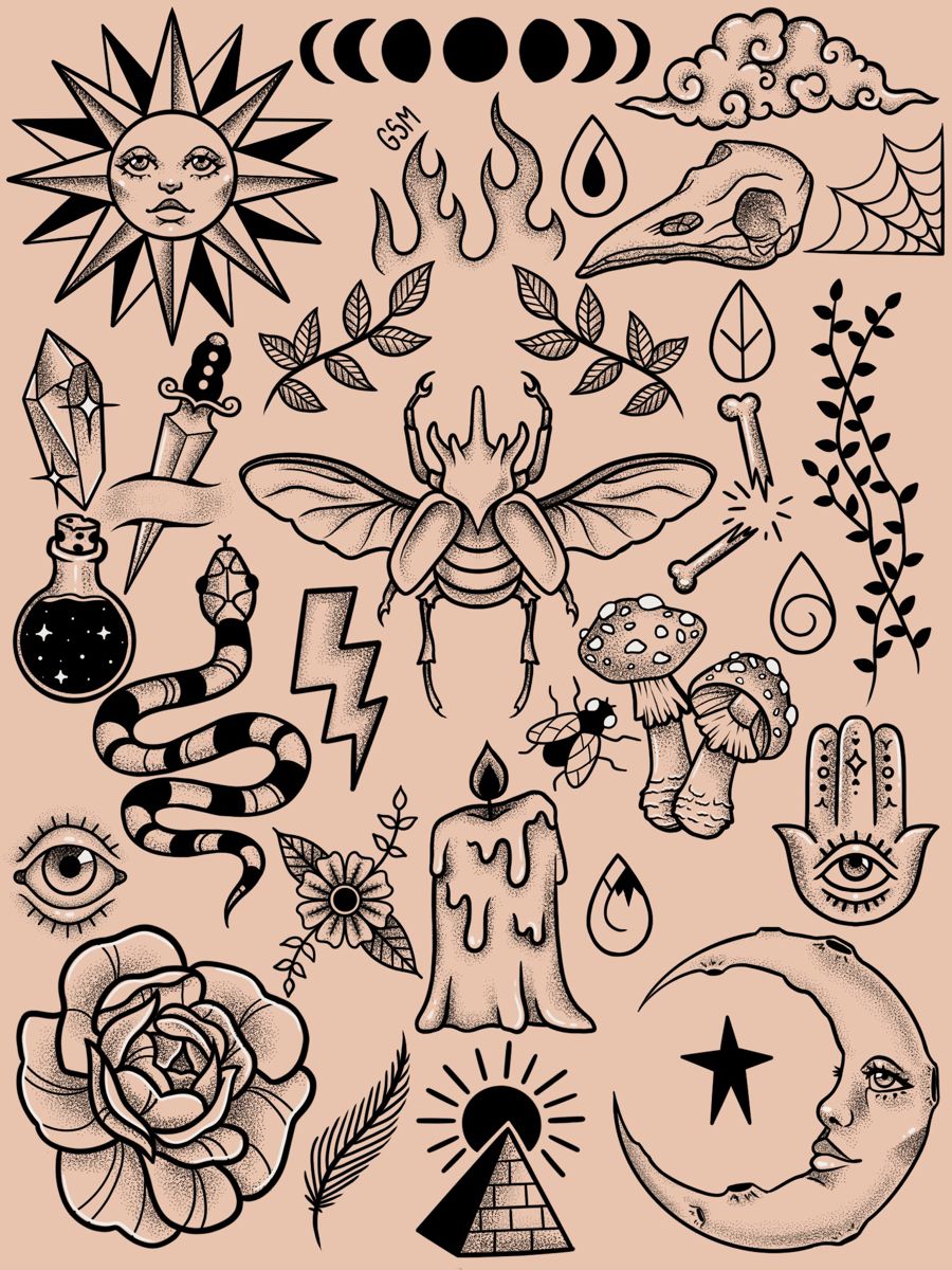 tattoo flash simple