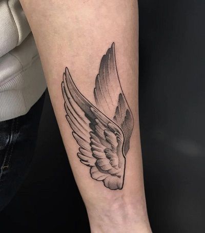 angel wings tattoo