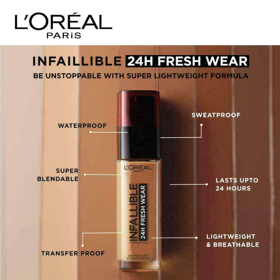 l oréal infallible fresh wear 24hr foundation