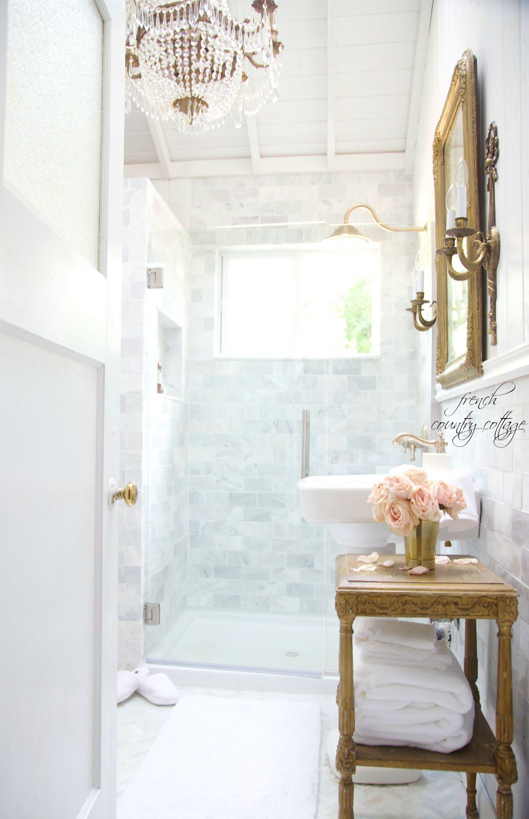 french country bathroom tile