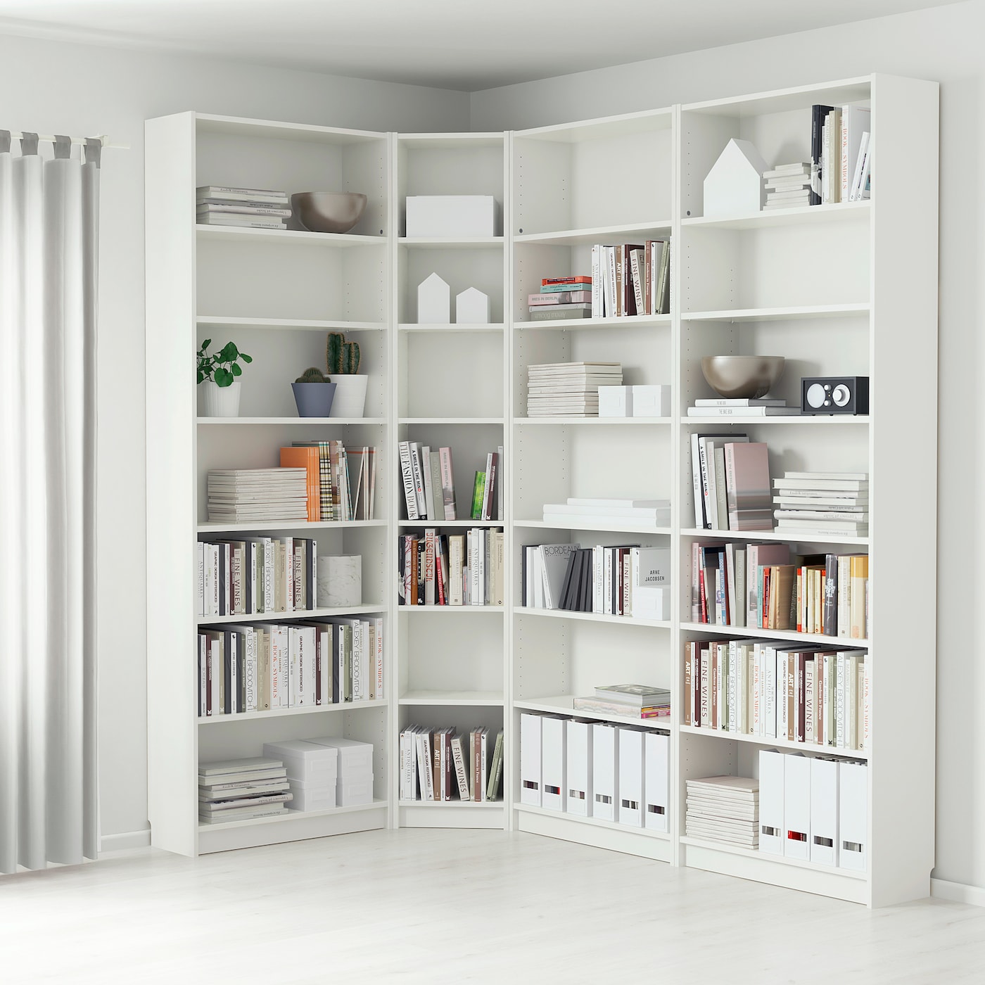 corner bookcase ikea