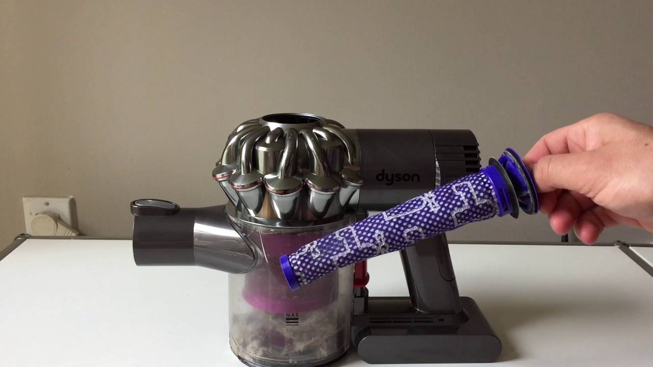 how to clean the filter on a dyson