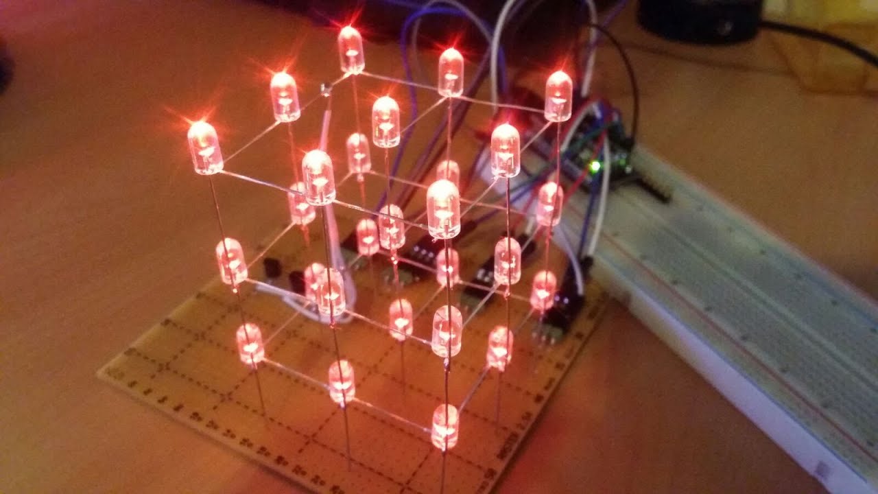 3x3 led cube lights