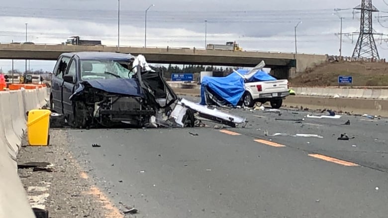 401 eastbound accident today