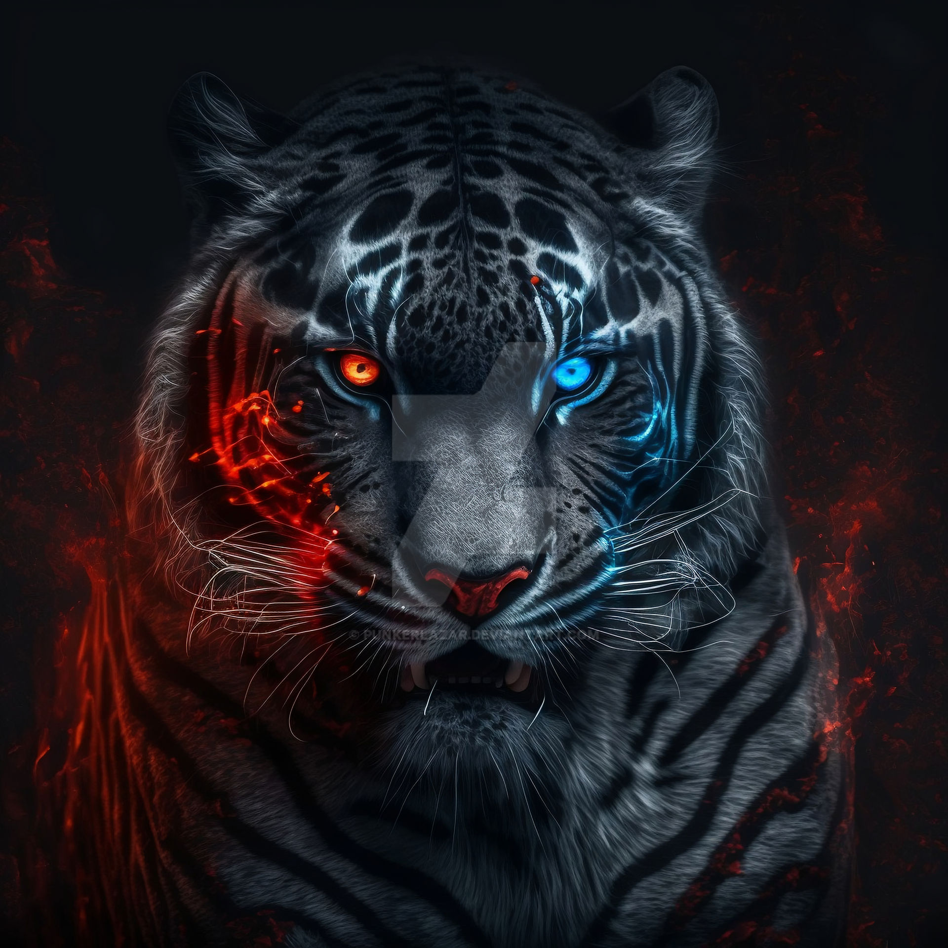 black tiger wallpaper 4k