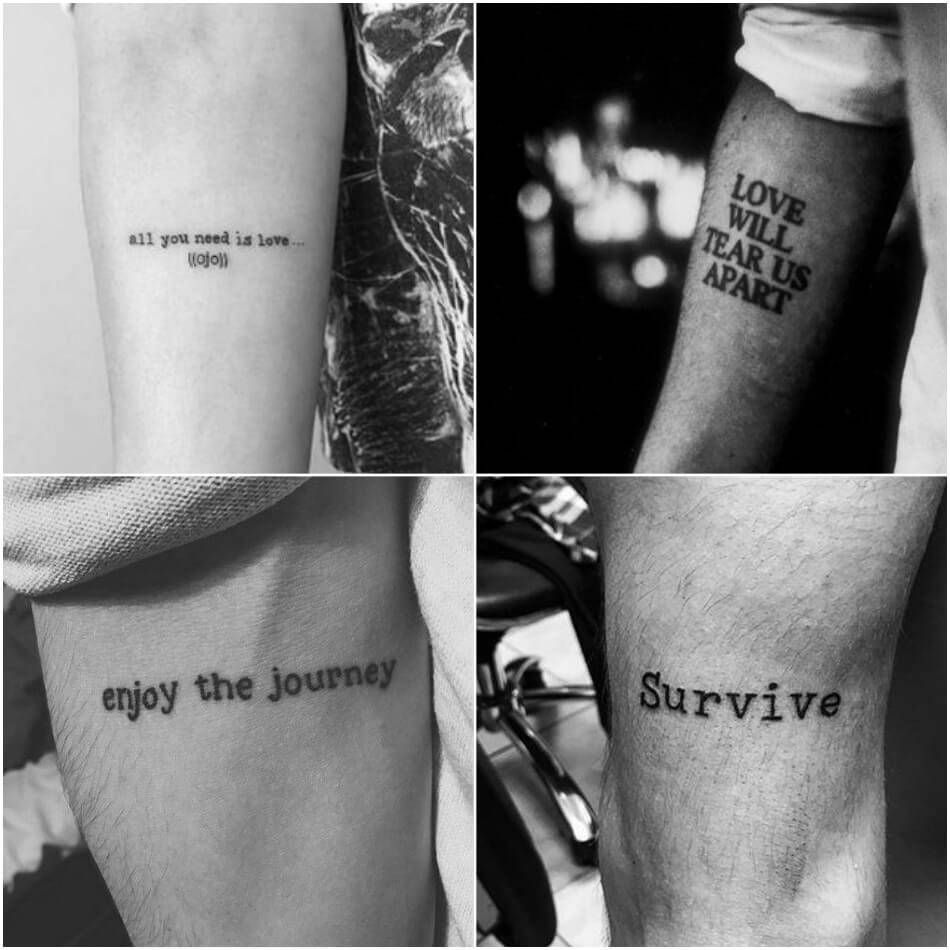 tattoos with meaningful sayings for guys