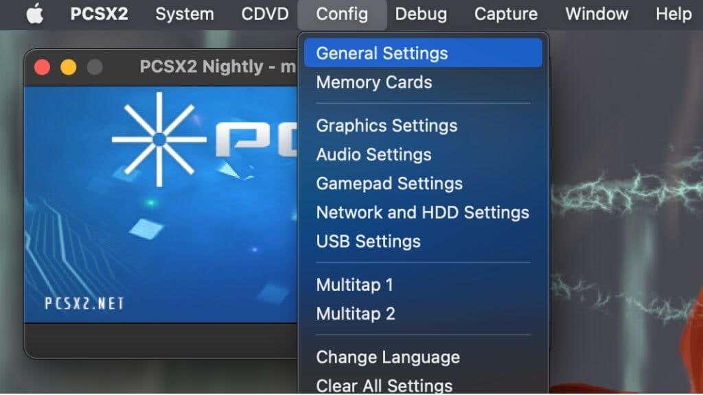 pcsx2 bios mac