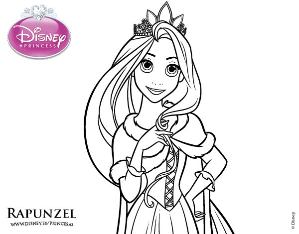 dibujos para colorear rapunzel