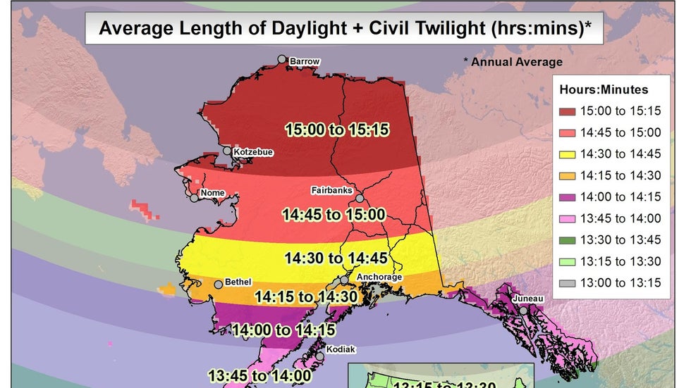 how much daylight in fairbanks alaska today